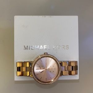 Rose gold Michael Kors watch in original packaging
